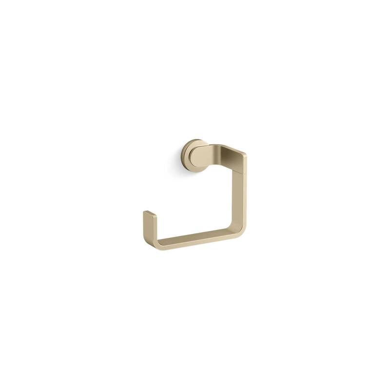 Kallista P34247-00 Guise Collection 6-5/8" Wall Mounted Towel Ring - Brushed French Gold