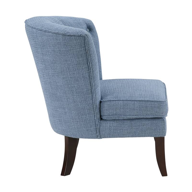 Astor 26" Textured Accent Chair - Button-tufted Chair Back