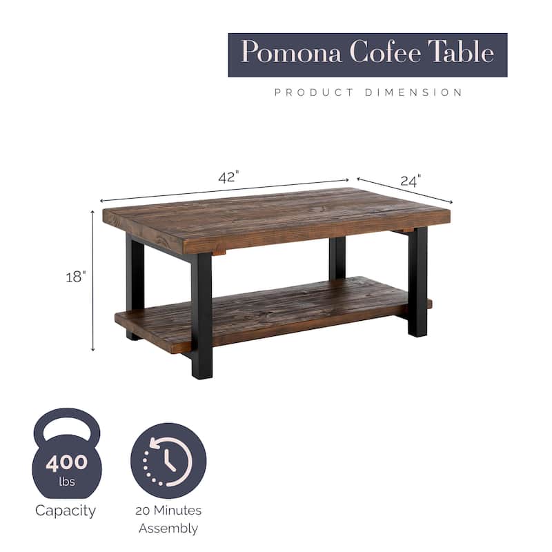 Carbon Loft Lawrence Reclaimed Solid Wood 42-inch Coffee Table