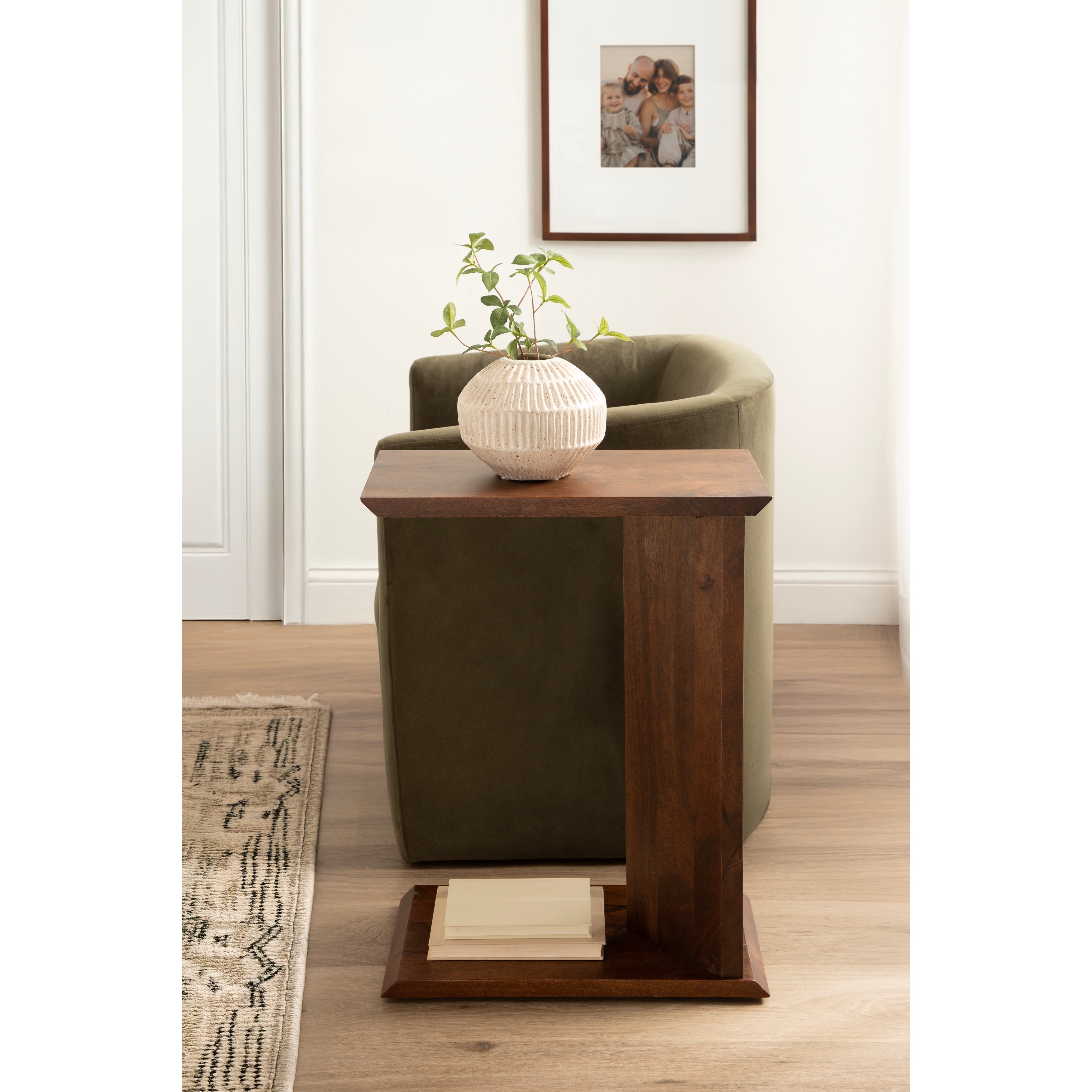 Kate and Laurel Thaxter Wood C-Table