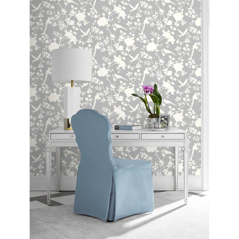 Luxe Haven Mono Toile Peel and Stick Wallpaper