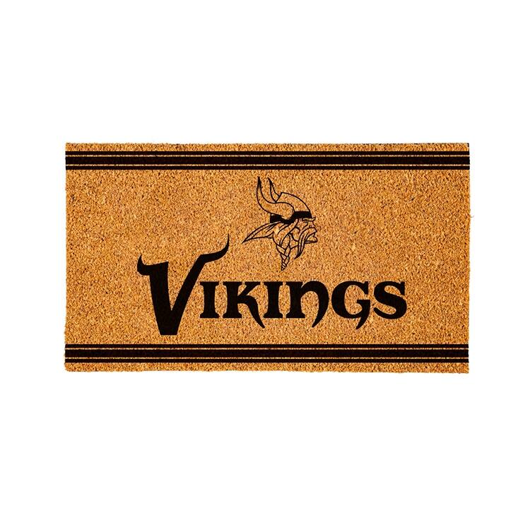 Minnesota Vikings PVC Door Mat - Black