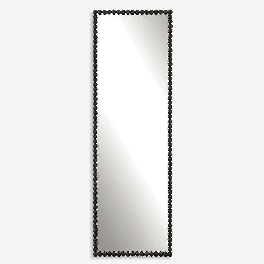 Uttermost Serna Black Tall Mirror - 23.38"W x 72.25"H x 2.25"D
