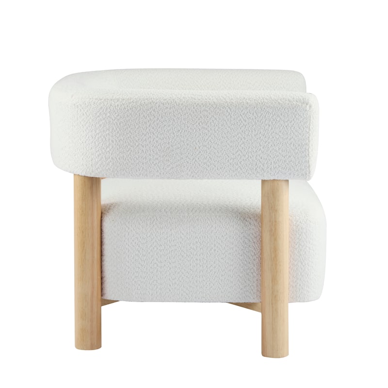 Arm Chair Vanity Chair Dressing Chair Reading Chair with Wood Legs, Side Chair Corner Chair with Armrests