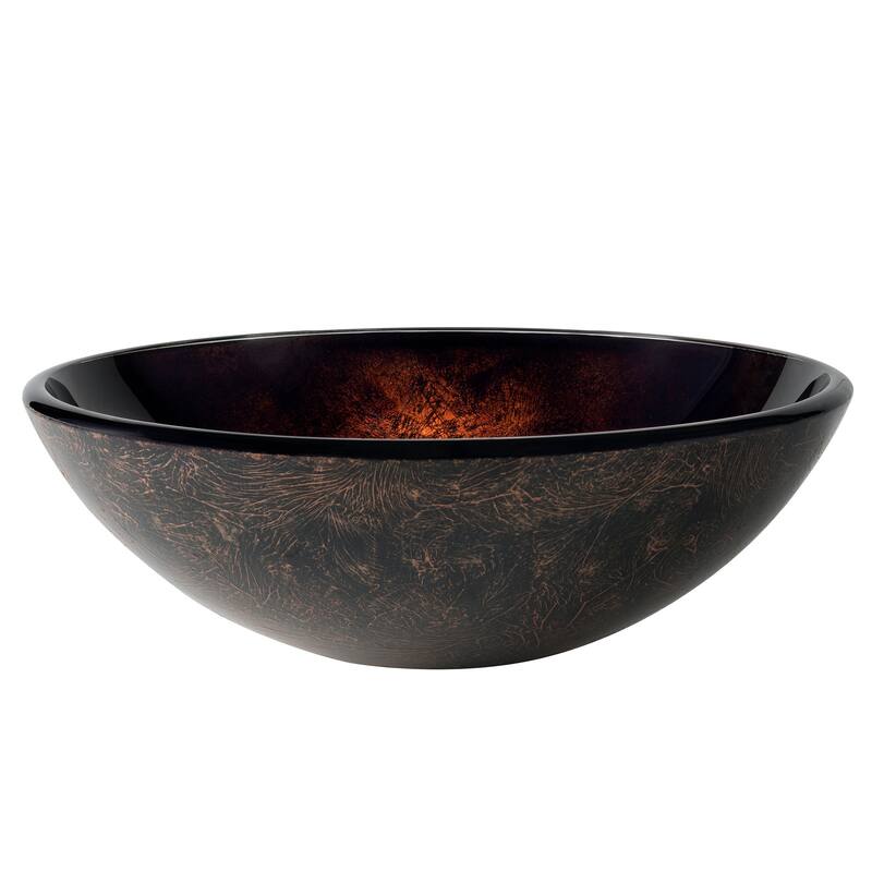 Kraus 16-1/2" Pluto Glass Vessel Bathroom Sink Only