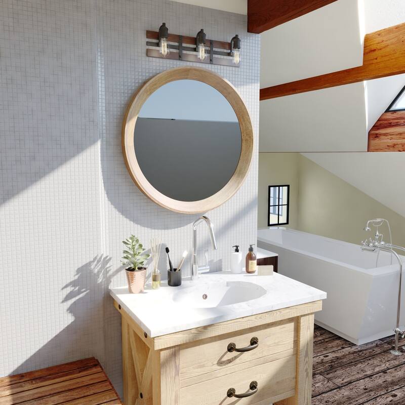 Vaxcel Lighting Carrington 3 Light 24" Wide Bathroom Vanity Light