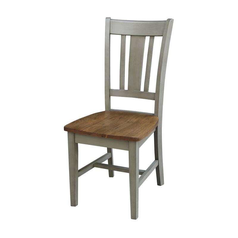 42" Solid Wood Dual Drop Leaf Table with 2 Dining Chairs - 3 Piece Set