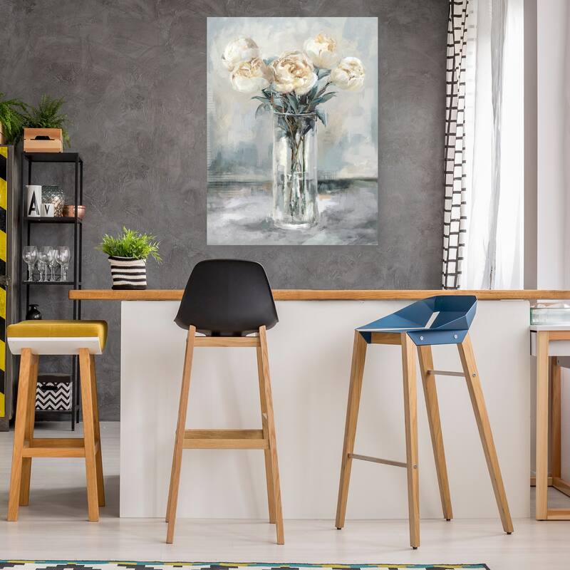 Precious Peonies II By Studio Arts Canvas Art Print
