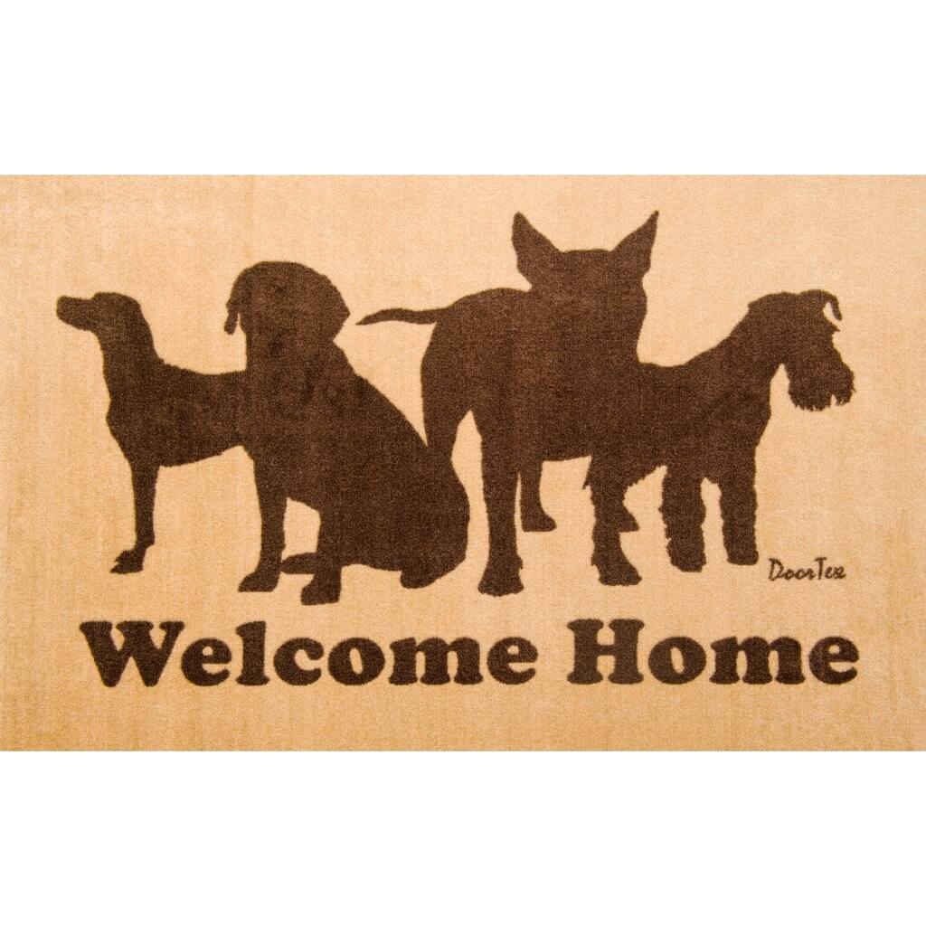 Doortex® Welcome Dog Design Door Mat - 24" x 39" - 24'' x 39''