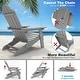preview thumbnail 22 of 56, WINSOON All Weather HIPS Outdoor Folding Adirondack Chairs Outdoor Chairs Set of 4