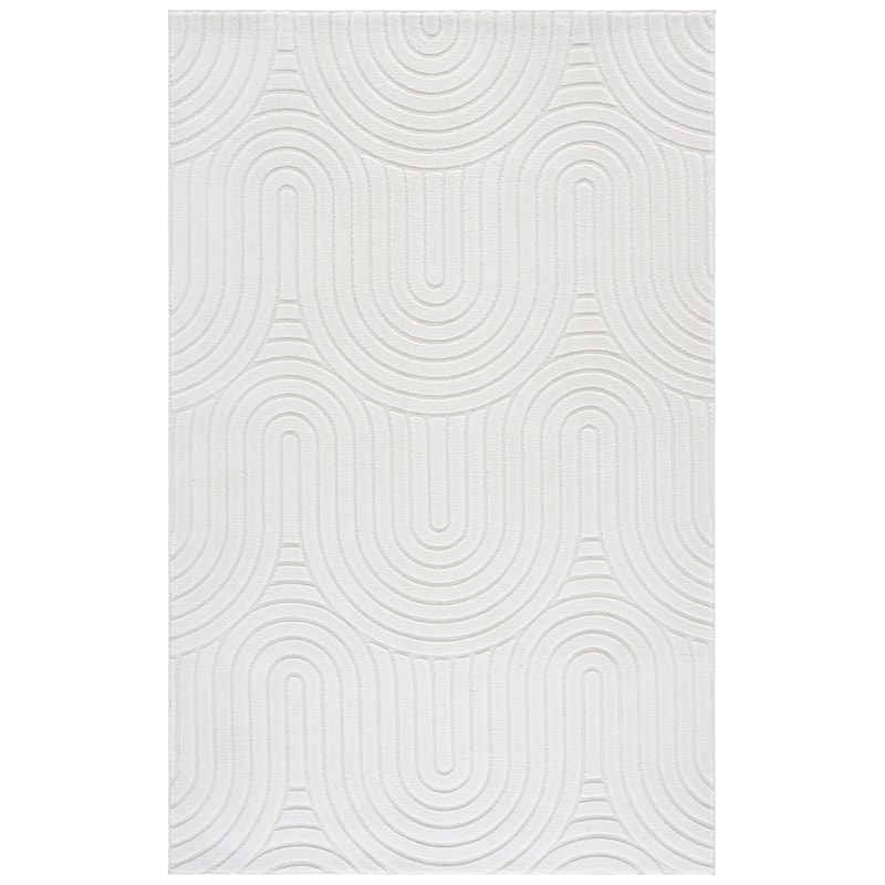 SAFAVIEH Versailles Kostantza Solid & Tonal Rug - 5' x 8' - Ivory