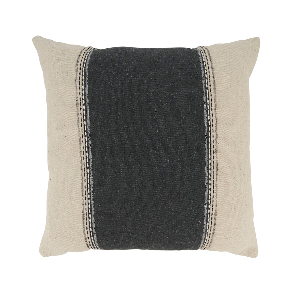 Linear Harmony Banded Throw Pillow