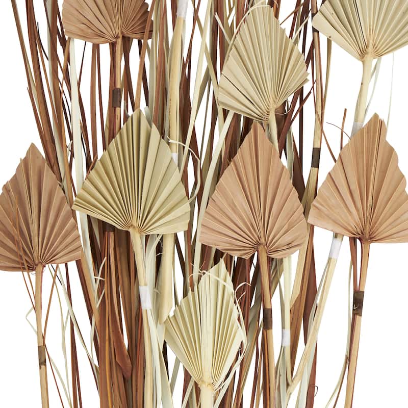Dried Plant Palm Leaf Tall Home Decor Natural Foliage with Grass - Brown - Roche River Decor