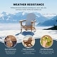 preview thumbnail 148 of 166, Laguna Fade Resistant All Weather Outdoor Patio Folding Adirondack Chair