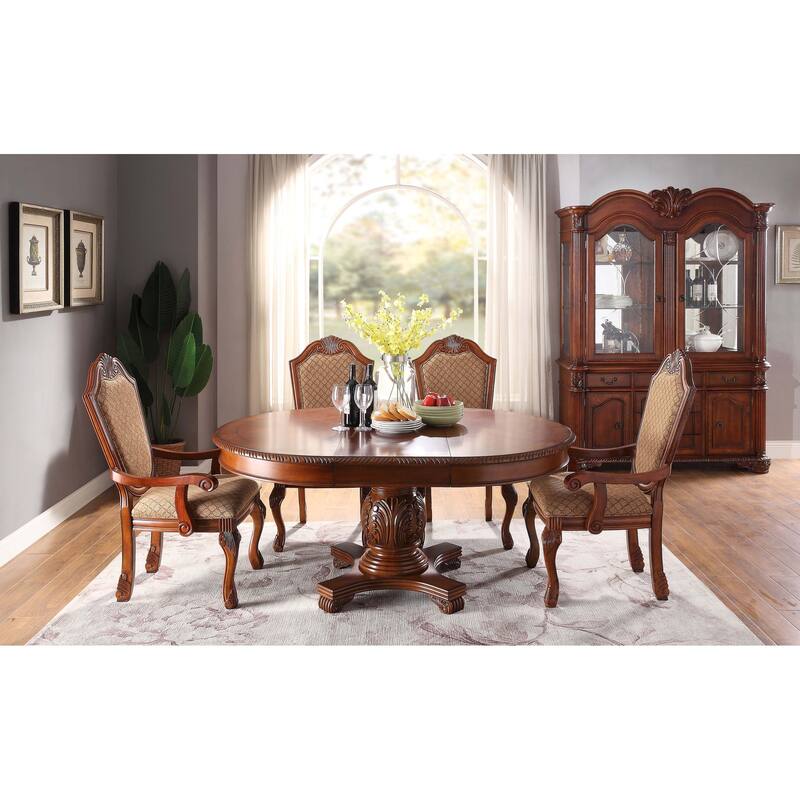 Eliza Cherry Dining Table with Removable Leaf