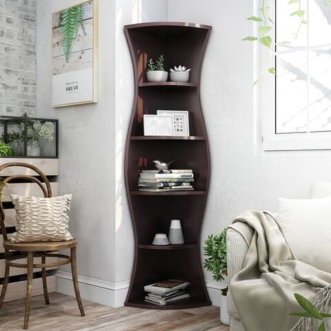 Buy Corner Bookshelves Bookcases Online At Overstock Our Best Living Room Furniture Deals Wood bookcase with doors are divided into four categories. buy corner bookshelves bookcases