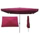 10 x 6.5ft Patio Outdoor Market Table Umbrellas with Crank and Push Button Tilt for Garden Pool Shade Swimming Pool Market - Burgundy