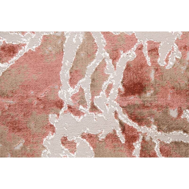 Abstract Transitional Turkish Oriental Rug Contemporary Carpet