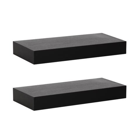 Kate and Laurel Havlock Wood Shelf Set