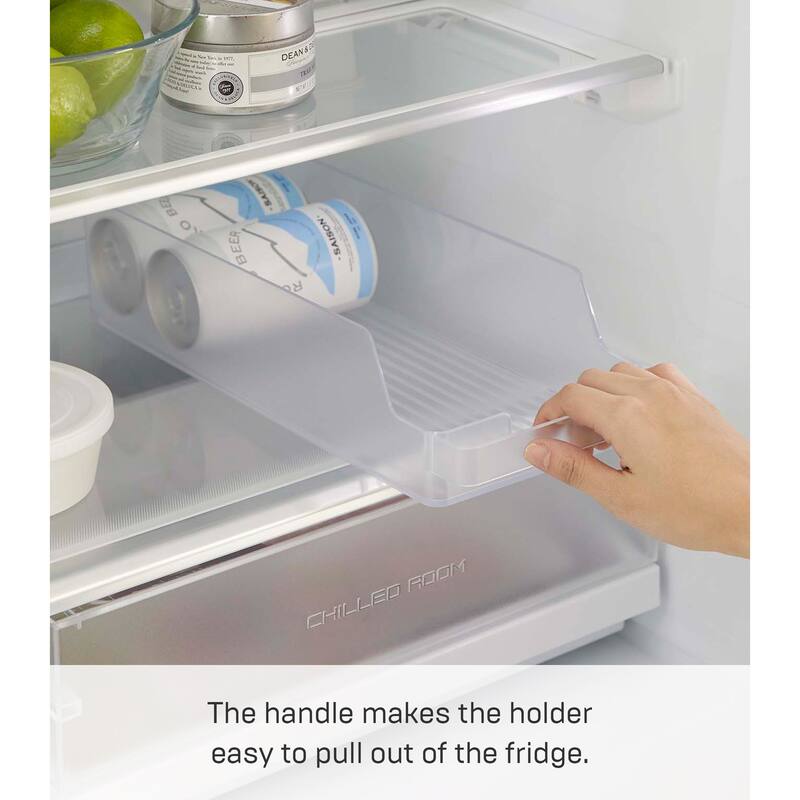Yamazaki Home Refrigerator Organizer Bin - Three Styles, ABS Plastic, Cans - L 5.51 x W 14.76 x H 3.23 inches