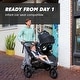 preview thumbnail 4 of 5, Baby Jogger Summit X3 Double Jogging Stroller, Midnight Black