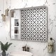 preview thumbnail 140 of 141, Apmir Metal Frame Tempered Glass Bathroom Vanity Mirror for Wall, Cloakroom, Bedroom 40" x 36" - Silver