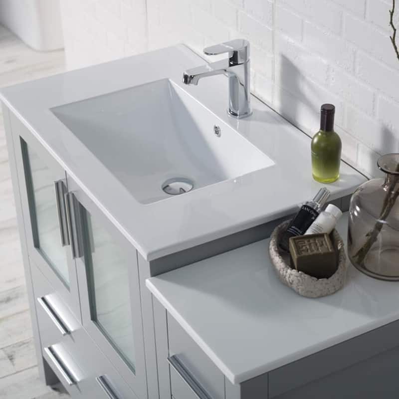 Blossom Sydney 42 Inch Solid Wood Bathroom Vanity with Sink & Cabinet