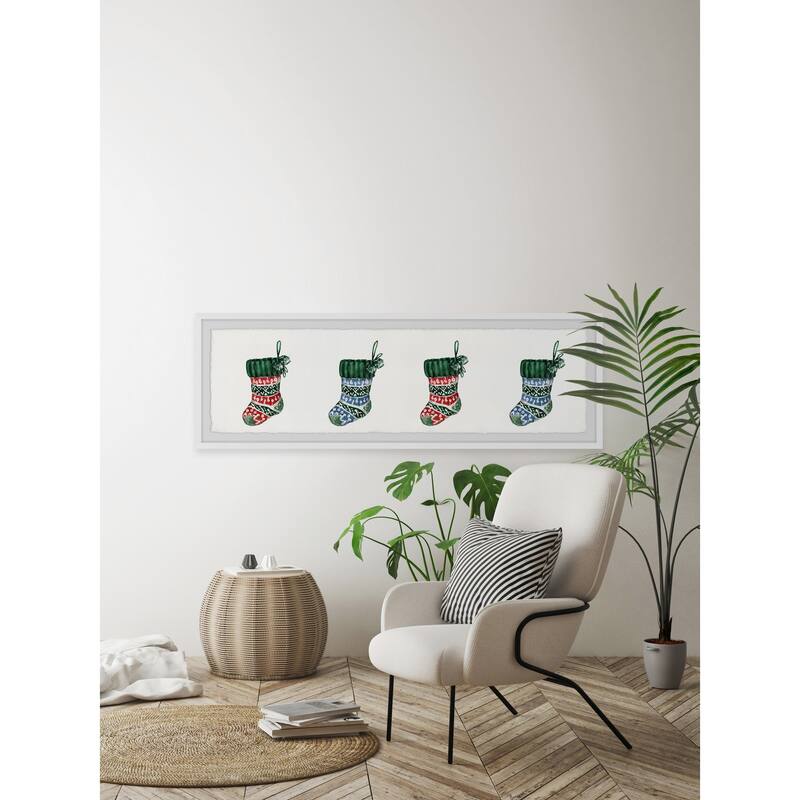 'Waiting for Santa' Framed Painting Print