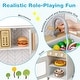 preview thumbnail 5 of 6, Wooden Kitchen Toy Set with Stove, Sink and Cooking Accessories - 24" x 12" x 33"