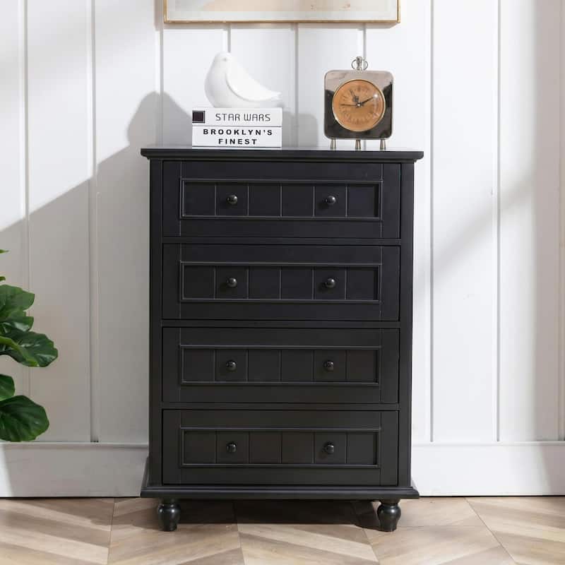 4 Drawer Dresser for Bedroom Storage Drawers - Overstock - 44153203