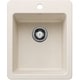 preview thumbnail 13 of 14, Blanco 443237 Liven 16-3/4" Drop-In/Undermount Single Basin SILGRANIT Soft White