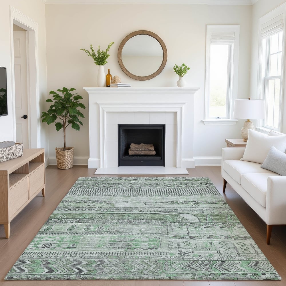 Premium Washable Super Soft Modern Global Mayfield Rug