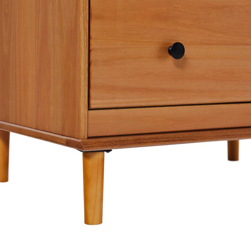Walker Edison Bullrushes 4-drawer Solid Wood Chest