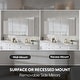preview thumbnail 37 of 37, Bath 30'H Recessed or Surface Wall Mount Medicine Cabinet With Adjustable Glass Shelves