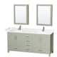 Option Light Green / White Cultured Marble Top / Brushed