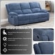 preview thumbnail 4 of 24, Roundhill Furniture Blitz Transitional 2-Piece Living Room Reclining Set, Sofa and Loveseat