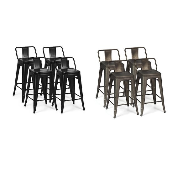 industrial counter height stools with back