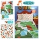 preview thumbnail 5 of 5, 3 Piece Bedding Set Soft Fade Wrink Big Dinosaur Print Twin