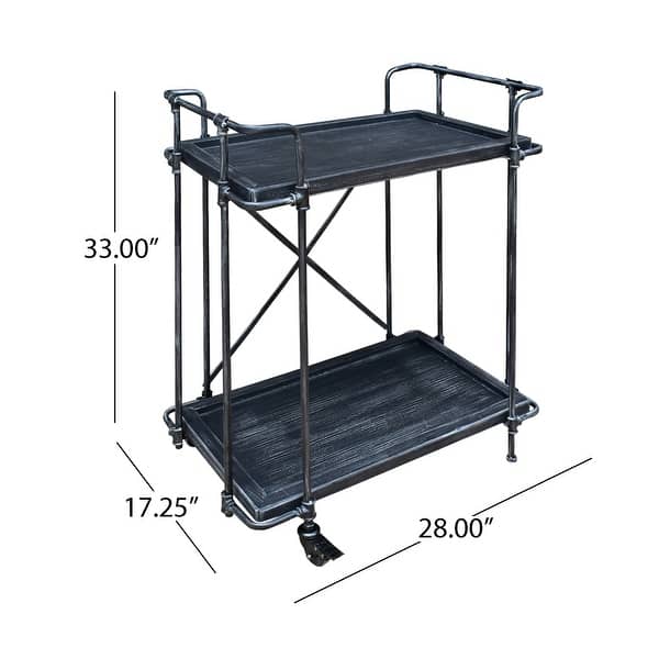 Eden Antique Firwood Bar Cart by Christopher Knight Home