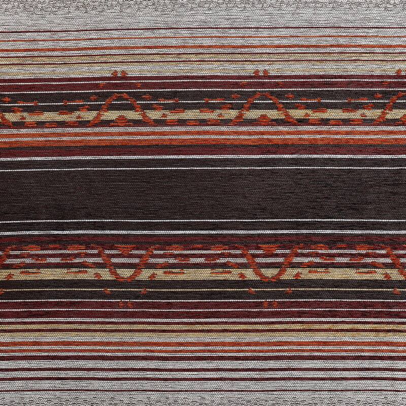 Paseo Road Estes Striped Rustic Western Chenille Jacquard Decorative Pillow, 18"x18"