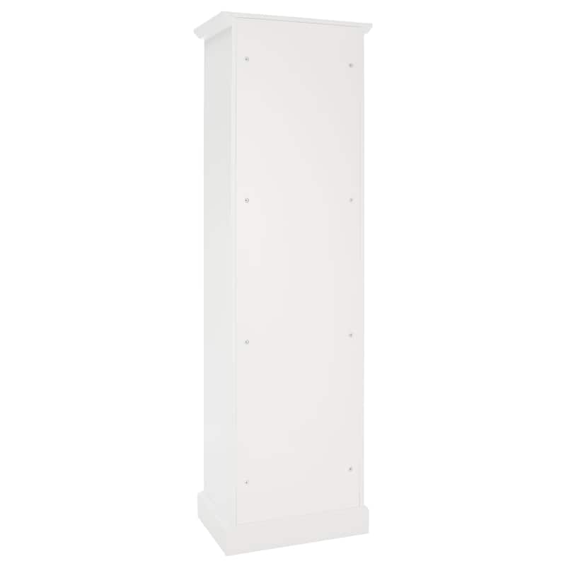 SAFAVIEH Romaine 6 Shelf 2 Hook Bottom Storage Hall Tree - 20" W x 16" D x 68" H - 20Wx16Dx68H