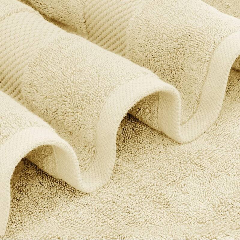 White Classic Luxury Cotton Oversized Bath Sheet 35x70 - Set of 2