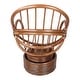 preview thumbnail 5 of 4, Bali Rattan Swivel Rocker with Microsuede Cushion