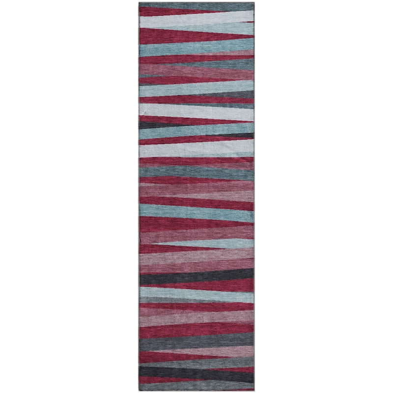 Premium Washable Super Soft Modern Stripes Mayfield Rug