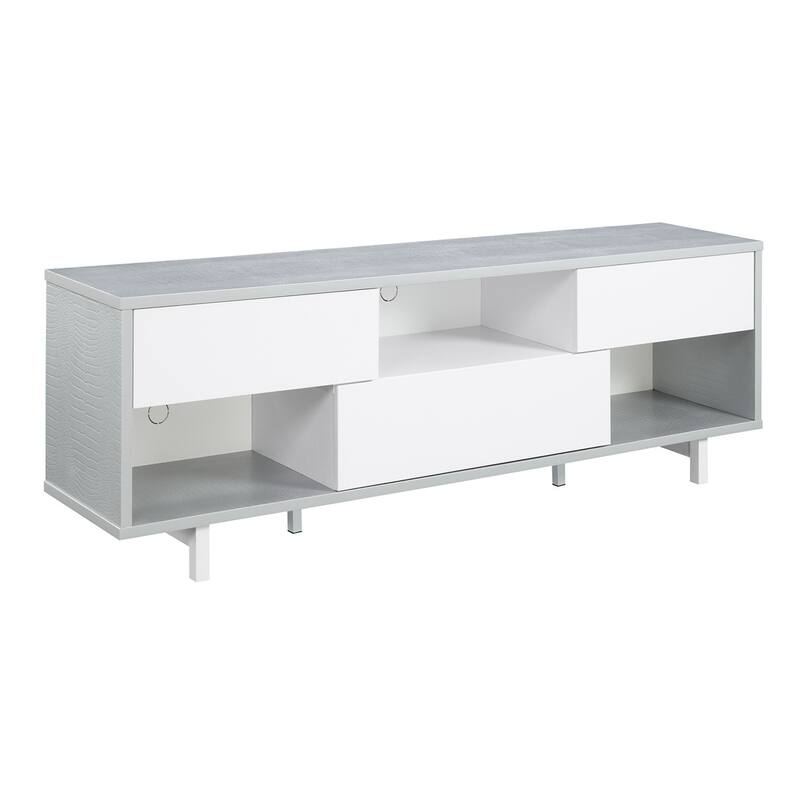 Convenience Concepts Newport Ventura 3 Drawer 60" TV Stand with Shelves