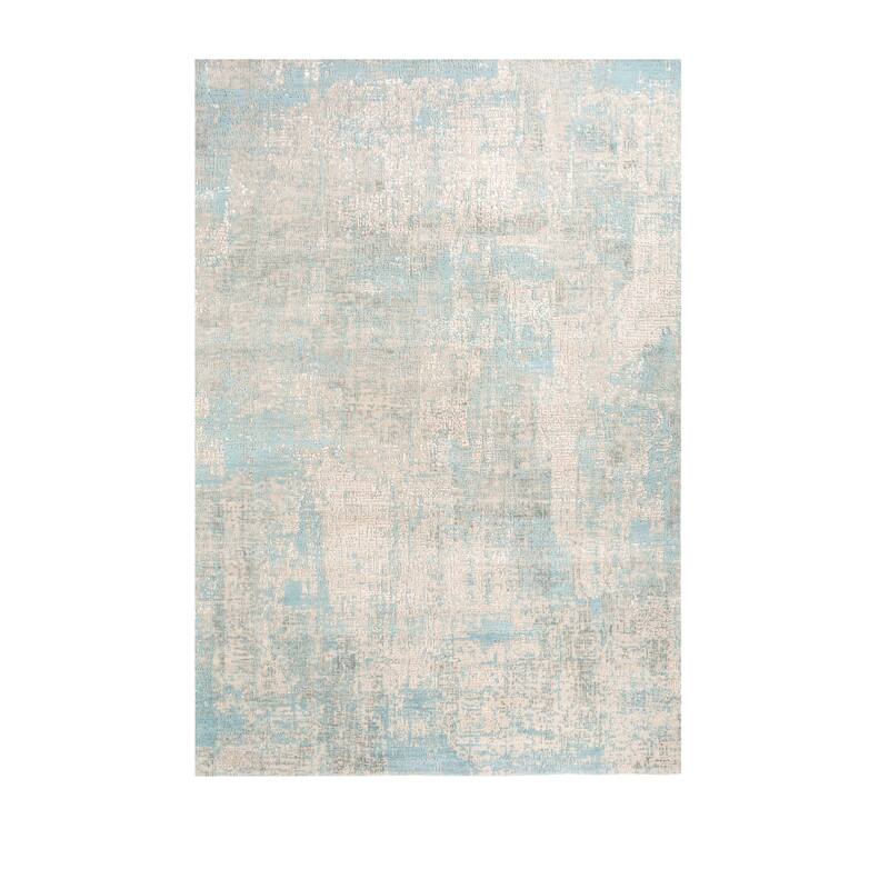 HomeRoots Abstract Contemporary Rectangle Area Rug - 120.00 in. x 96.00 in. x 0.25 in.