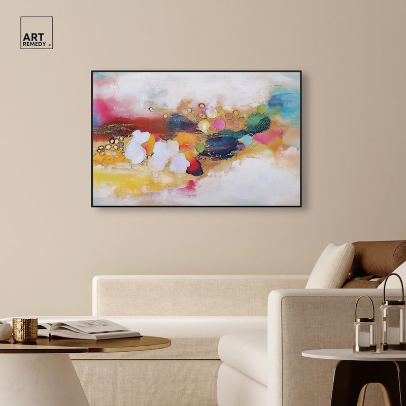 Vibrant Dabs I Canvas by Art Remedy