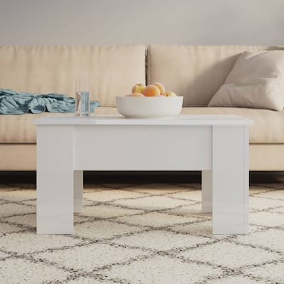 vidaXL Coffee Table Lift Top End Table Accent Side Sofa Table Engineered Wood - 31.1" x 19.3" x 16.1"