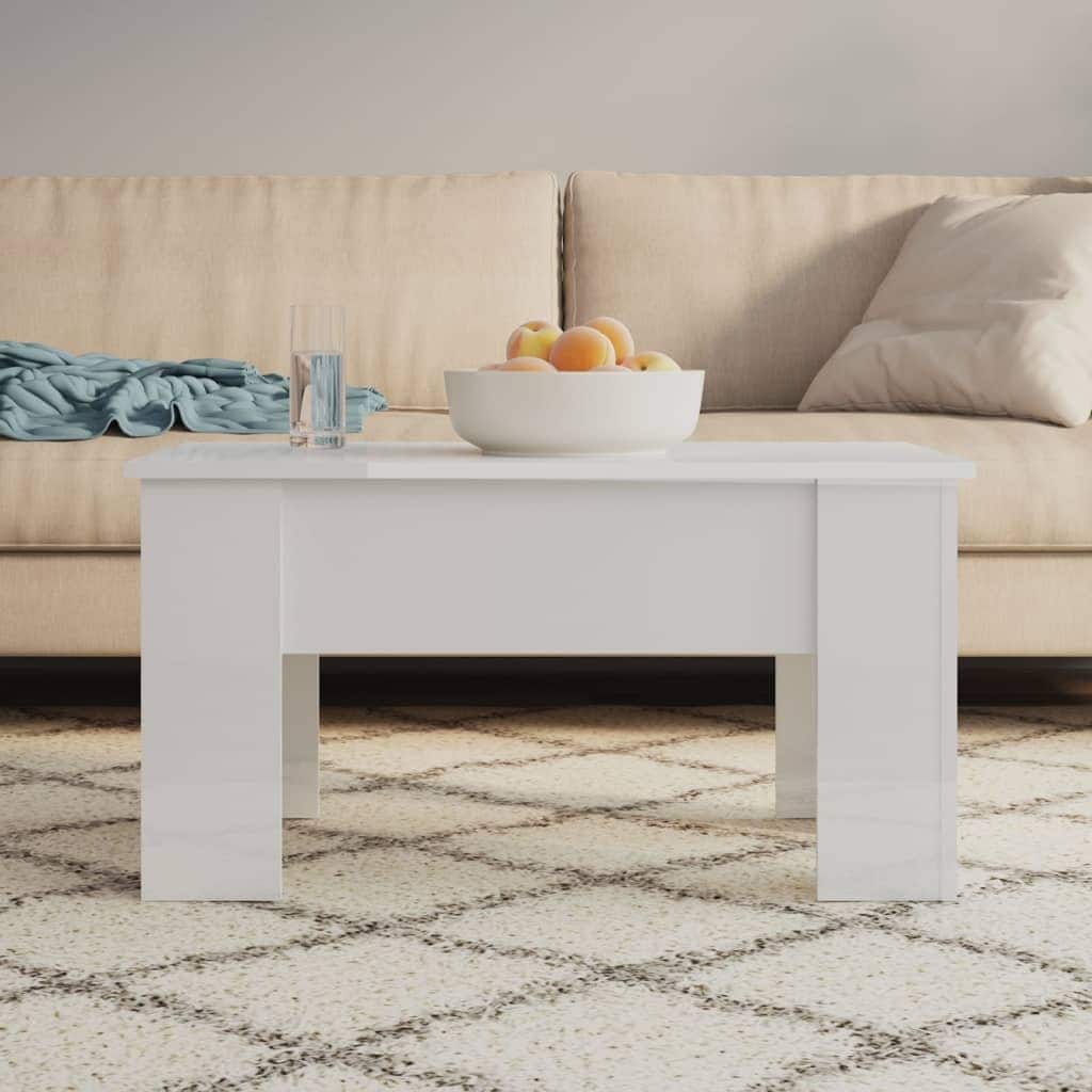 vidaXL Coffee Table Lift Top End Table Accent Side Sofa Table Engineered Wood - 31.1" x 19.3" x 16.1"