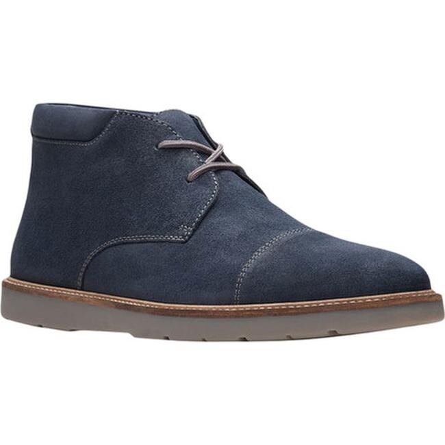 clarks desert boots navy suede